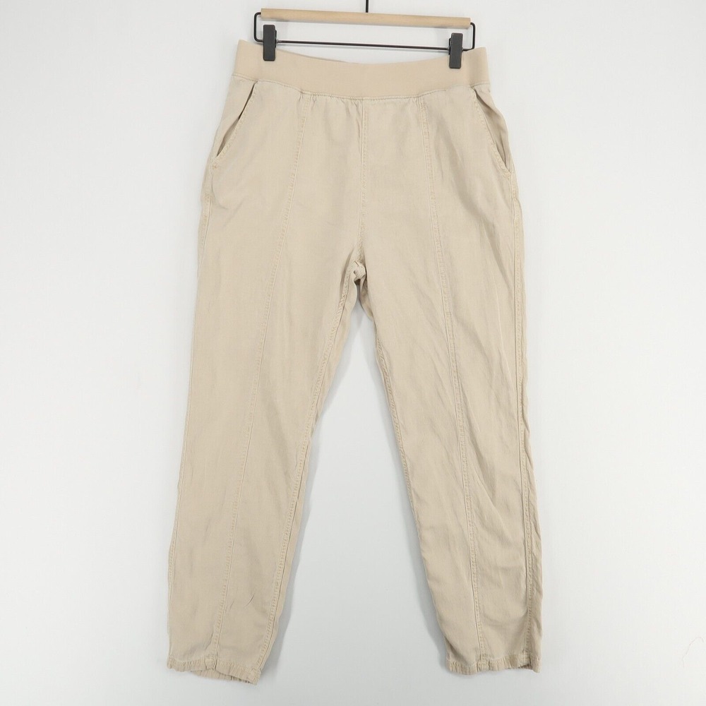 Faherty Cream Ankle Pants